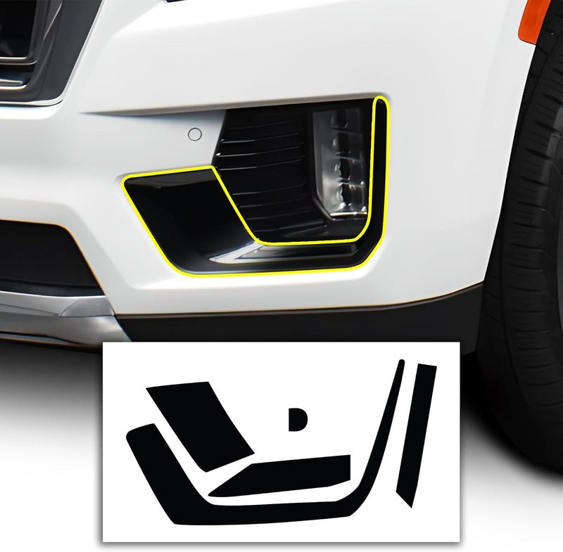 BOGAR TECH DESIGNS for GMC Yukon 2021-2024 Lower Front Bezel Chrome Delete Overlay, Gloss Black - Image 1